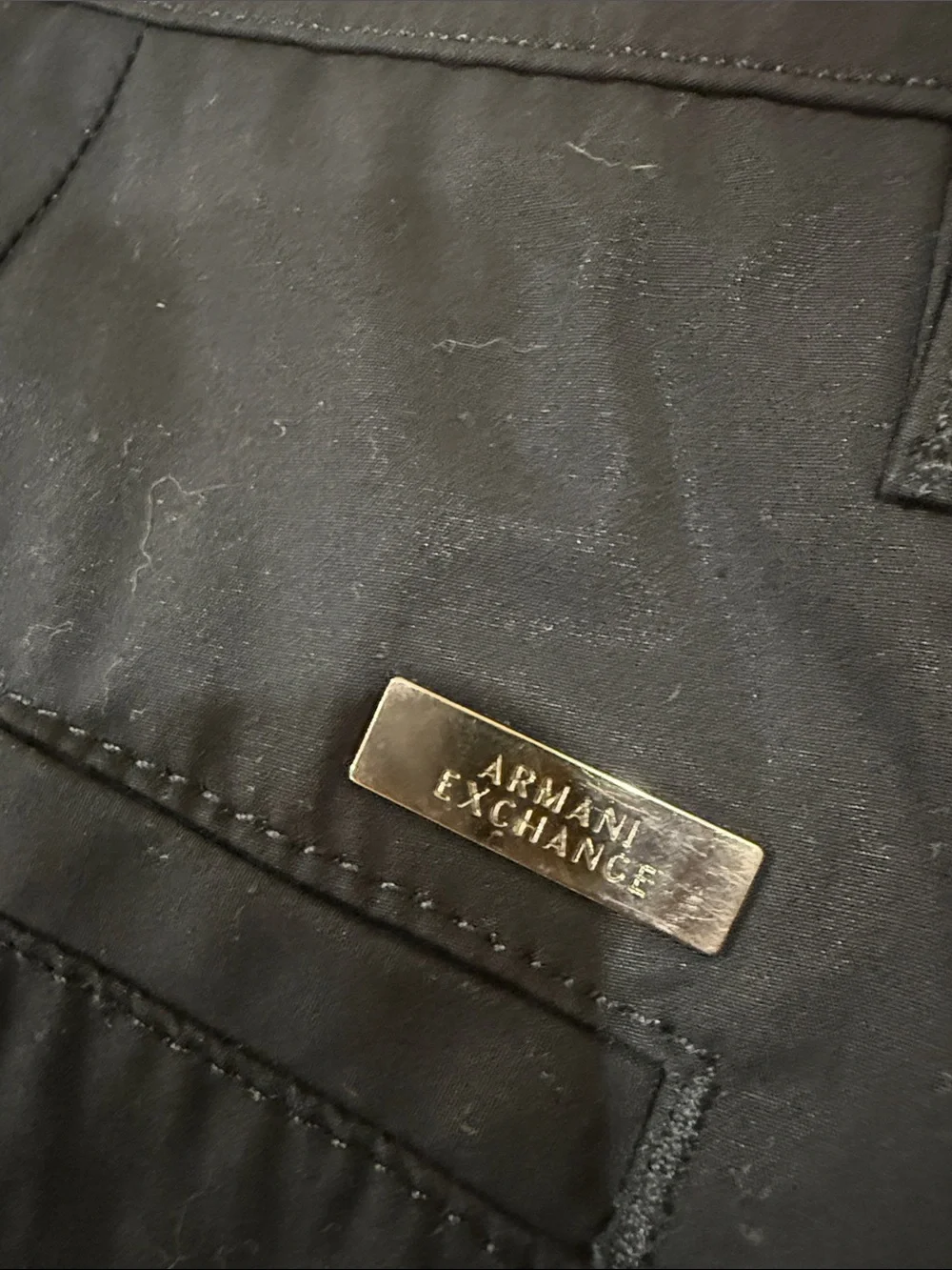 A/X Armani Exchange Black Men's Cargo Jogger Pants